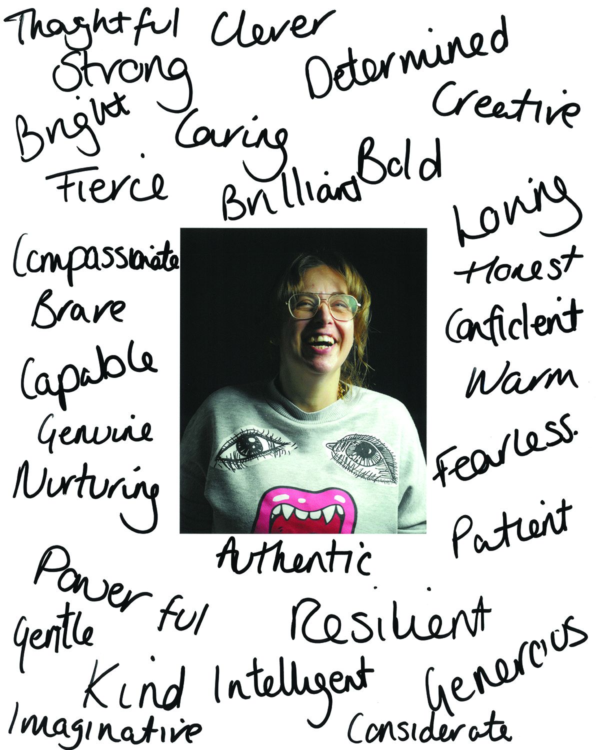 “I am” — fine-art portrait from the co-authored series If Men Had the Menopause, It'd Be Cured by Now, by Stephen Rendall with Amy.